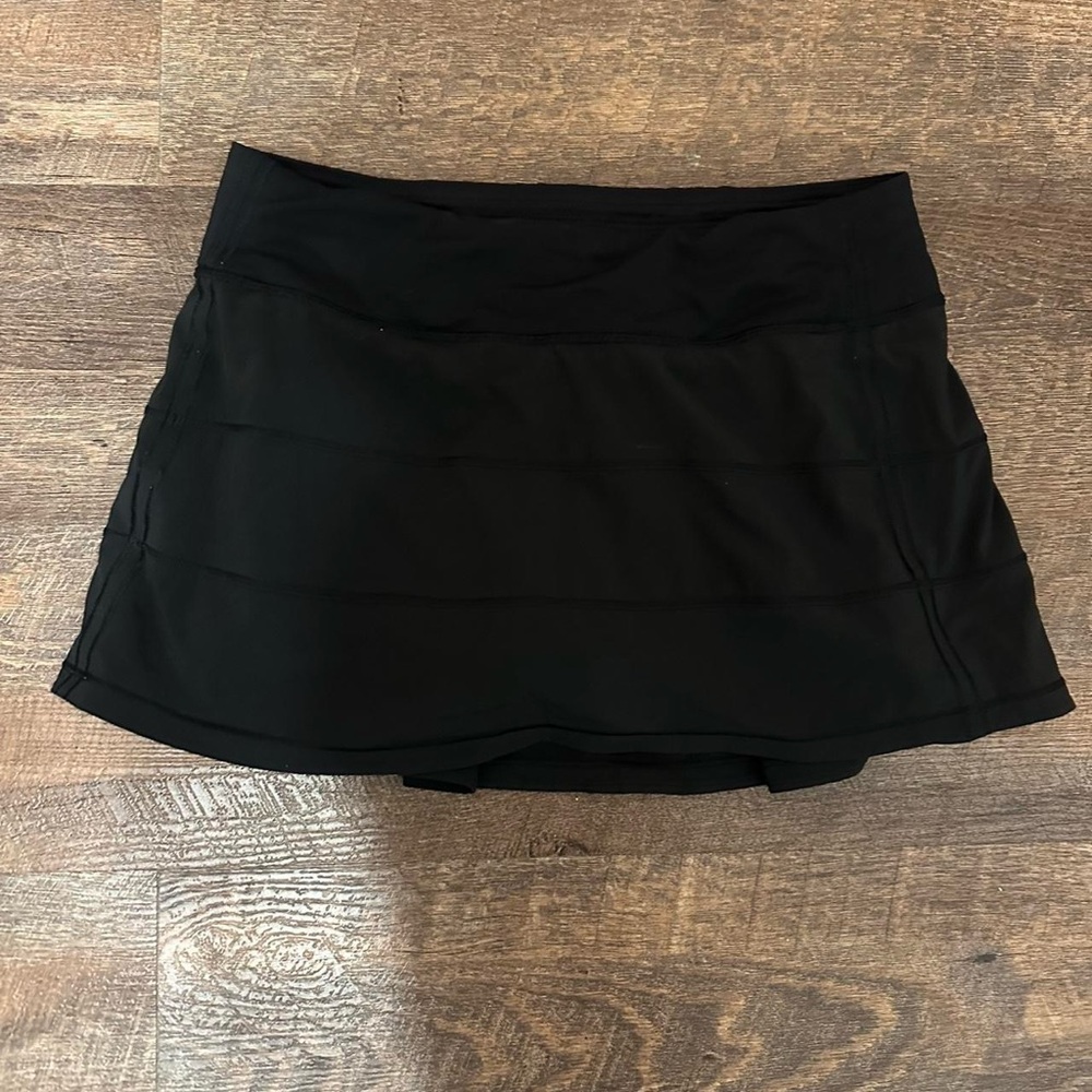 Black Lululemon Pace Rival Skirt